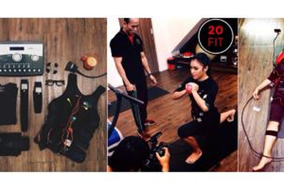 Beberapa latihan EMS menggunakan Miha Bodytec di studio 20 fit