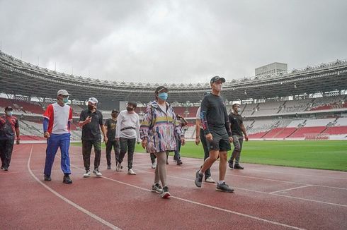 Berolahraga di SUGBK, Puan: Bagus Banget, GBK Harus Kita Jaga dan Rawat