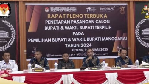 KPU Tetapkan Hery-Fabi Bupati dan Wakil Bupati Manggarai Terpilih 2025-2030