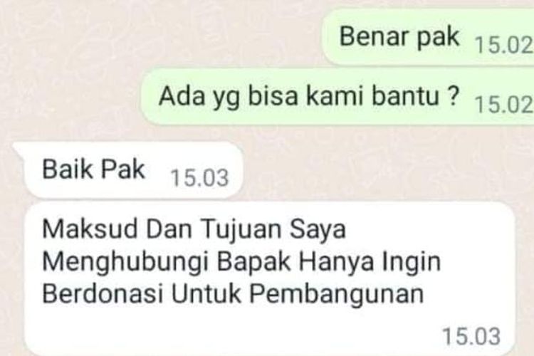 Nama dan Foto Sekda Sumbawa Dicatut Penipu 