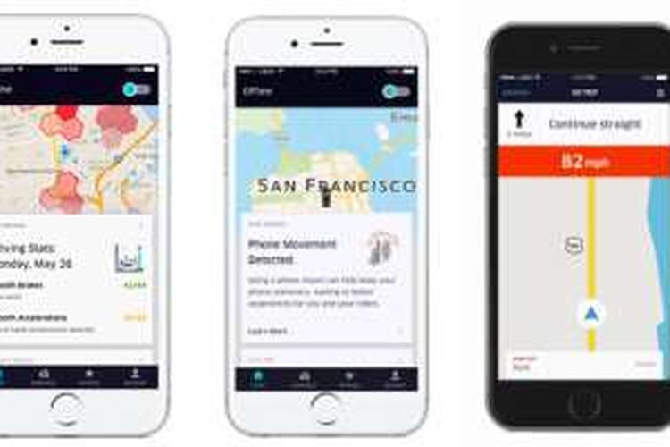 Fitur baru Uber memanfaatan sensor dan GPS ponsel untuk mengetahui dan memberi peringatan terhadap cara berkendara pengemudinya.