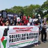 Massa Gelar Aksi Bela Palestina di Depan Kedutaan Besar AS