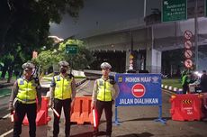 Polisi Alihkan Arus Lalu Lintas Jalan Gatot Soebroto Menuju Bundaran Senayan