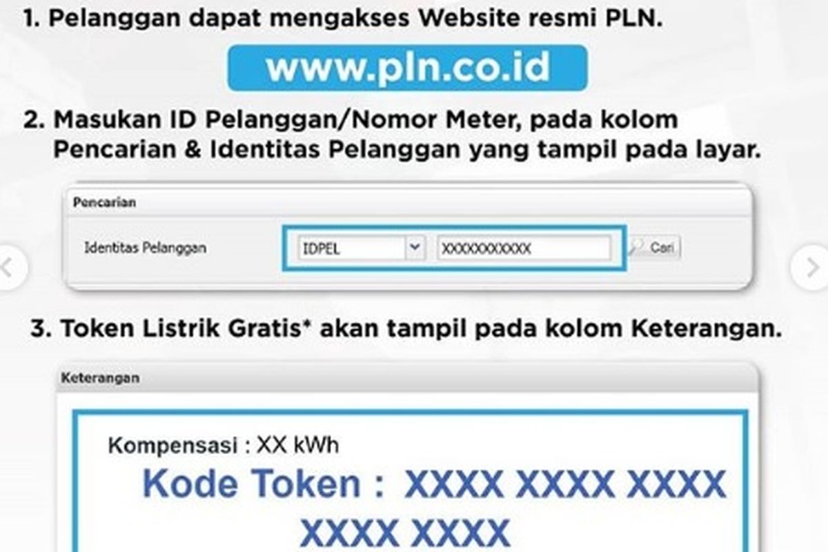 Cara akses token listrik gratis