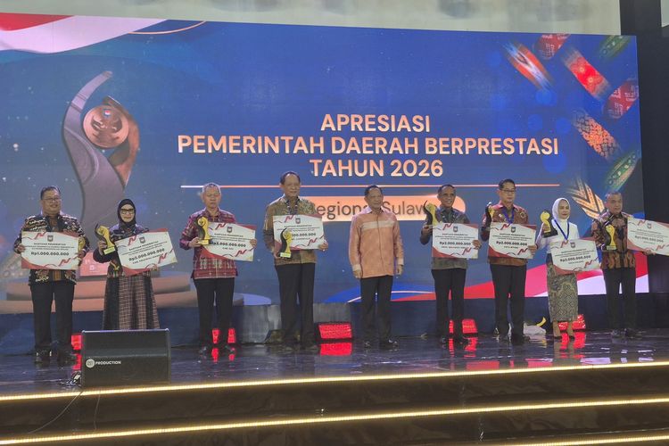 Kemendagri Umumkan Pemda Berprestasi 2026 Regional Sulawesi, Kucurkan Insentif Miliaran Rupiah