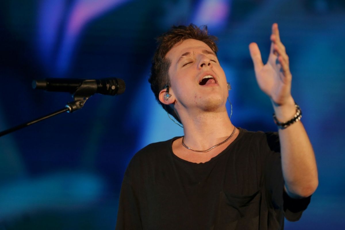 Konser penyanyi solo asal Amerika Serikat, Charlie Puth, yang digelar di ICE BSD, Tangerang Selatan, Banten, Jumat (16/11/2018).