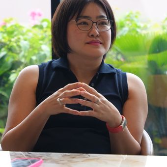 Founder sekaligus Chief Marketing Officer & Partner di Jarvis Asset Management, Kartika Sutandi atau Tjoe Ay dalam program Filonomics, Jakarta (18/12/2025).