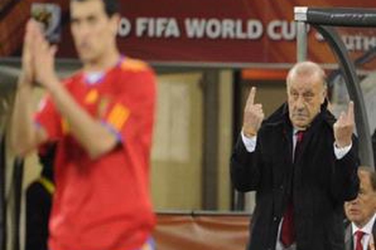 Pelatih Spanyol, Vicente del Bosque.