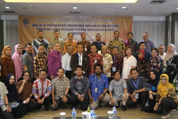 Kegiatan pengembangan dan penguatan jejaring lembaga produktivitas melalui penerapan modeling Gerakan Nasional Peningkatan Produktivitas dan Daya Saing (GNP2DS) di Jakarta, Jumat (13/9/2019).