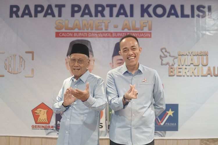Pilkada Banyuasin, Pasangan Slamet-Alfi Dapat Dukungan 6 Partai