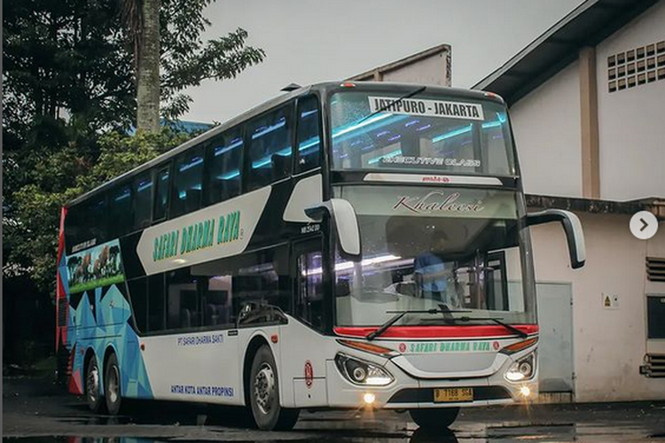 Bus AKAP baru PO Safari Dharma Raya