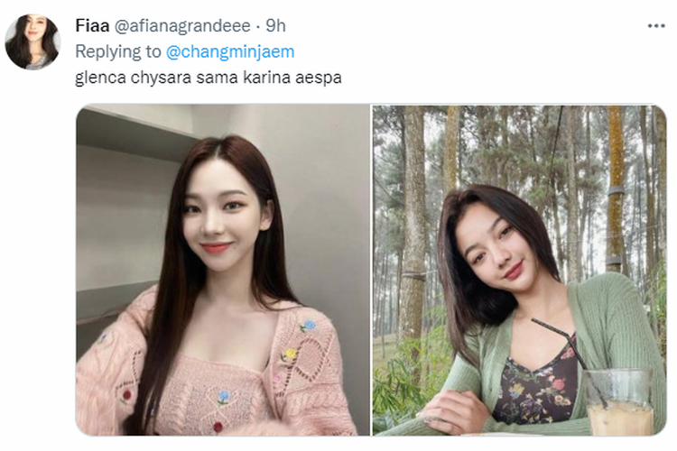 Karina Aespa dan Glenca Chysara