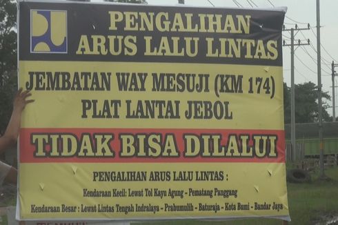 Jembatan Mesuji Ambles, Mobil Kecil Bisa Masuk Tol Kayuagung-Lampung