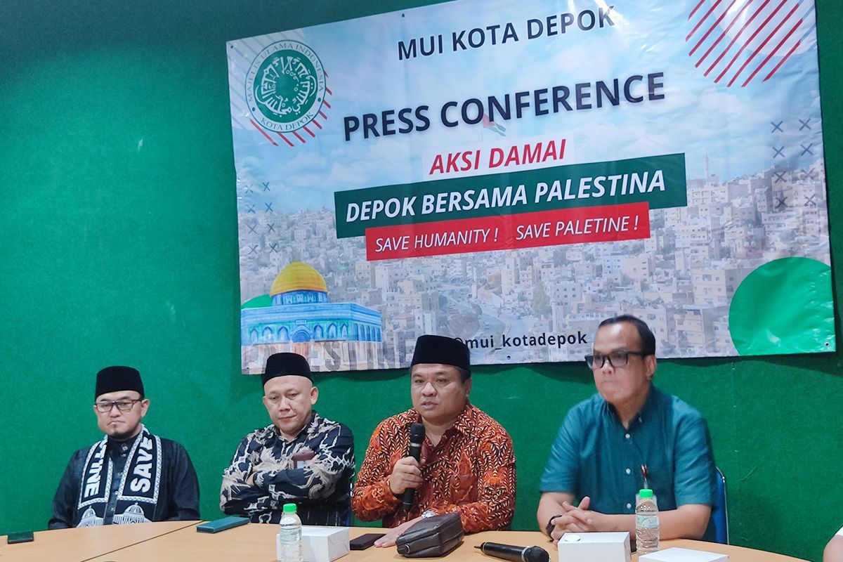 Majelis Ulama Indonesia (MUI) Kota Depok akan menggelar aksi damai bela Palestina, Minggu (26/11/2023).