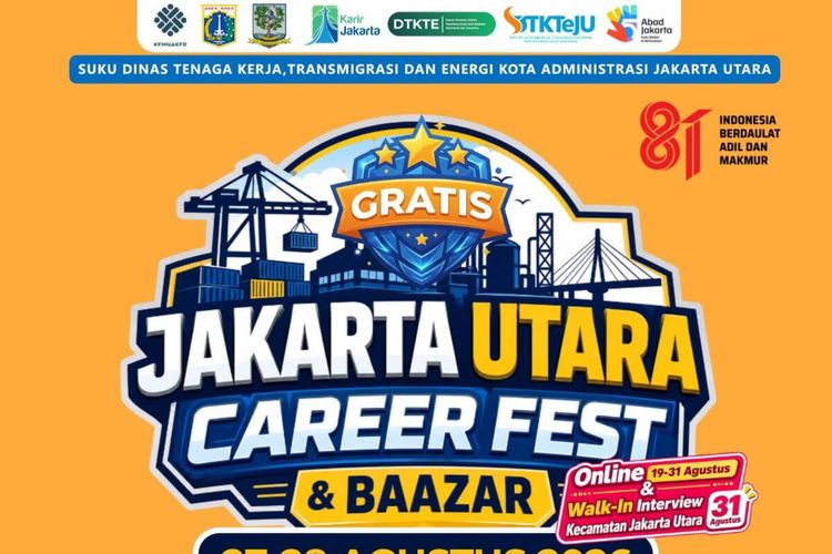 Job Fair Jakarta Utara Career Fest Digelar Agustus 2026, Catat Jadwal dan Lokasinya