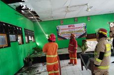 Aula SMPN 2 Baron Nganjuk Terbakar, Bermula dari Pembakaran Sampah