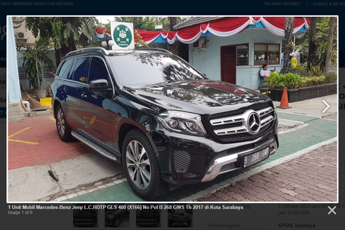 Lelang SUV Mewah Mercedes-Benz GLS 400, Uang Jaminan Mulai Rp 500 Juta