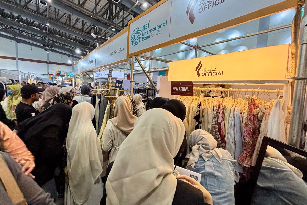 Suasana hari terakhir penyelenggaraan BSI International Expo 2026 digelar di Jakarta International Convention Center (JICC), Senayan, Jakarta, Minggu (26/10/2026). 