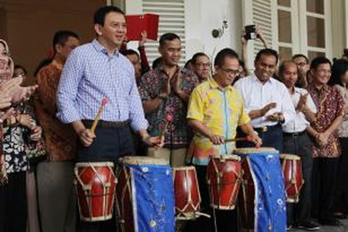 Gubernur DKI Basuki Tjahaja Purnama (Ahok) meresmikan Wisata Balai Kota DKI Jakarta, Sabtu (12/9/2015).