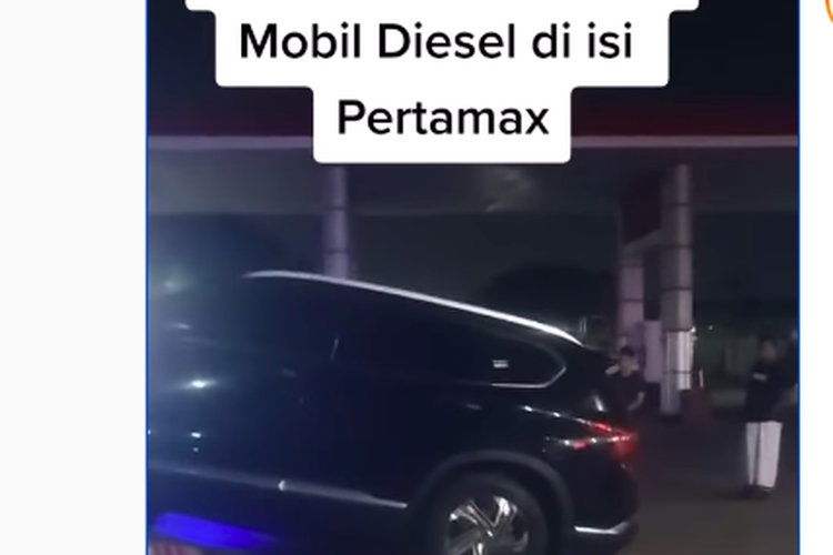 Video viral mobil diesel diisi Pertamax