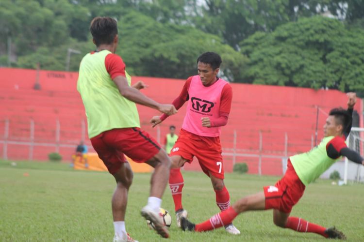Semen Padang menggelar latihan jelang hadapi Persita di Semifinal