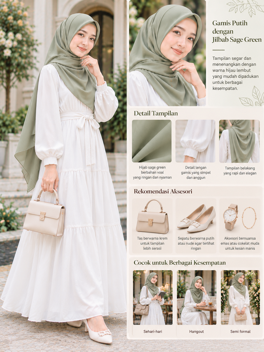 Sage Green, Membuat Penampilan Lebih Segar