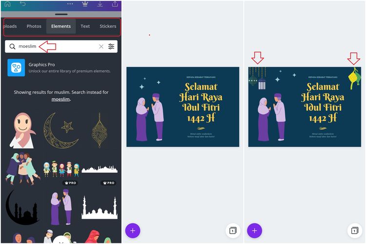 Cara Membuat Kartu Lebaran dengan Aplikasi Canva, Bisa Dikirim ke