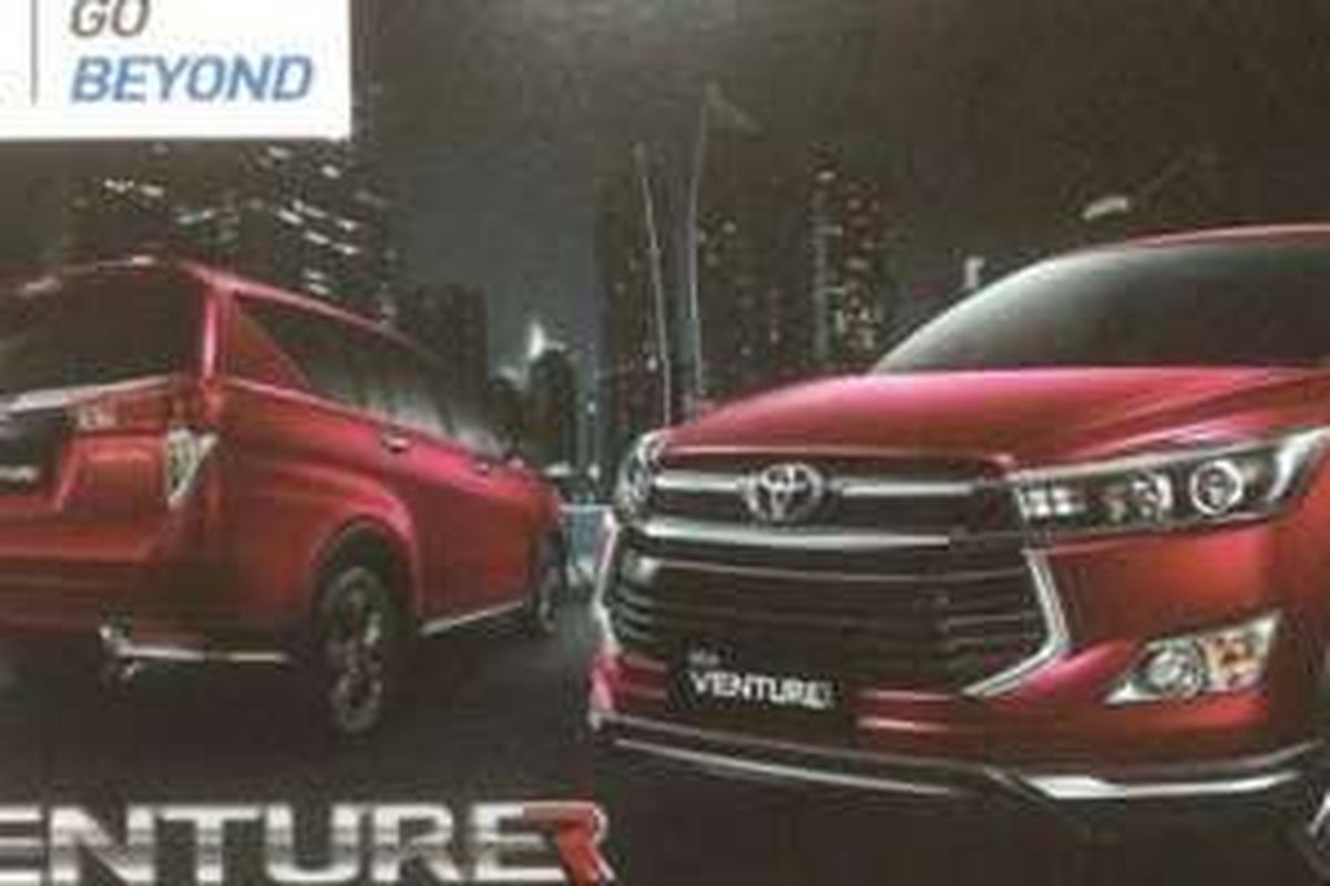 Tampang Toyota Venturer, versi tertinggi dari All New Innova.