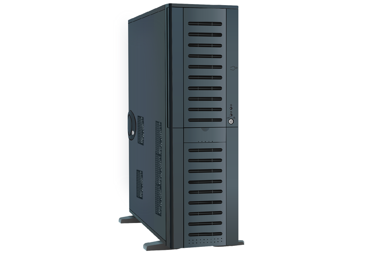 Ilustrasi perangkat keras komputer Server.