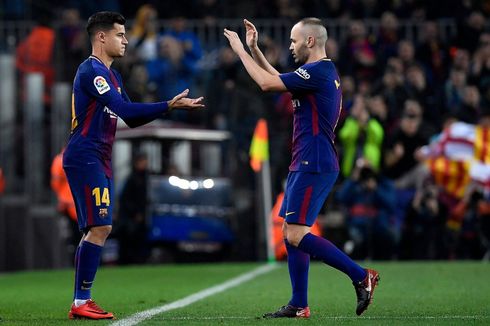 Bisakah Philippe Coutinho-Andres Iniesta Main Bareng di Barcelona?