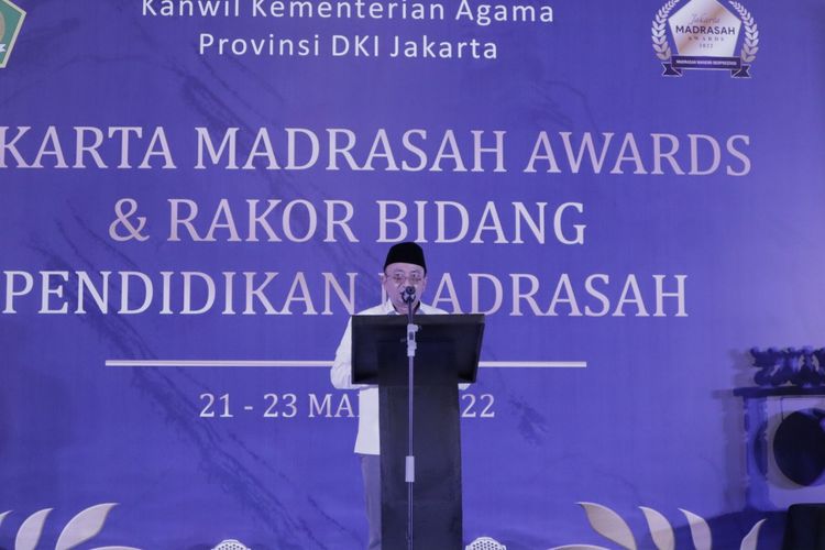 Kanwil Kementerian Agama Provinsi DKI Jakarta menggelar Jakarta Madrasah Awards, sekaligus Rapat Kerja Tahun 2022, dan Rakor Bidang Pendidikan Madrasah yang dilaksanakan pada 21-23 Maret 2022 di Jakarta Pusat.
