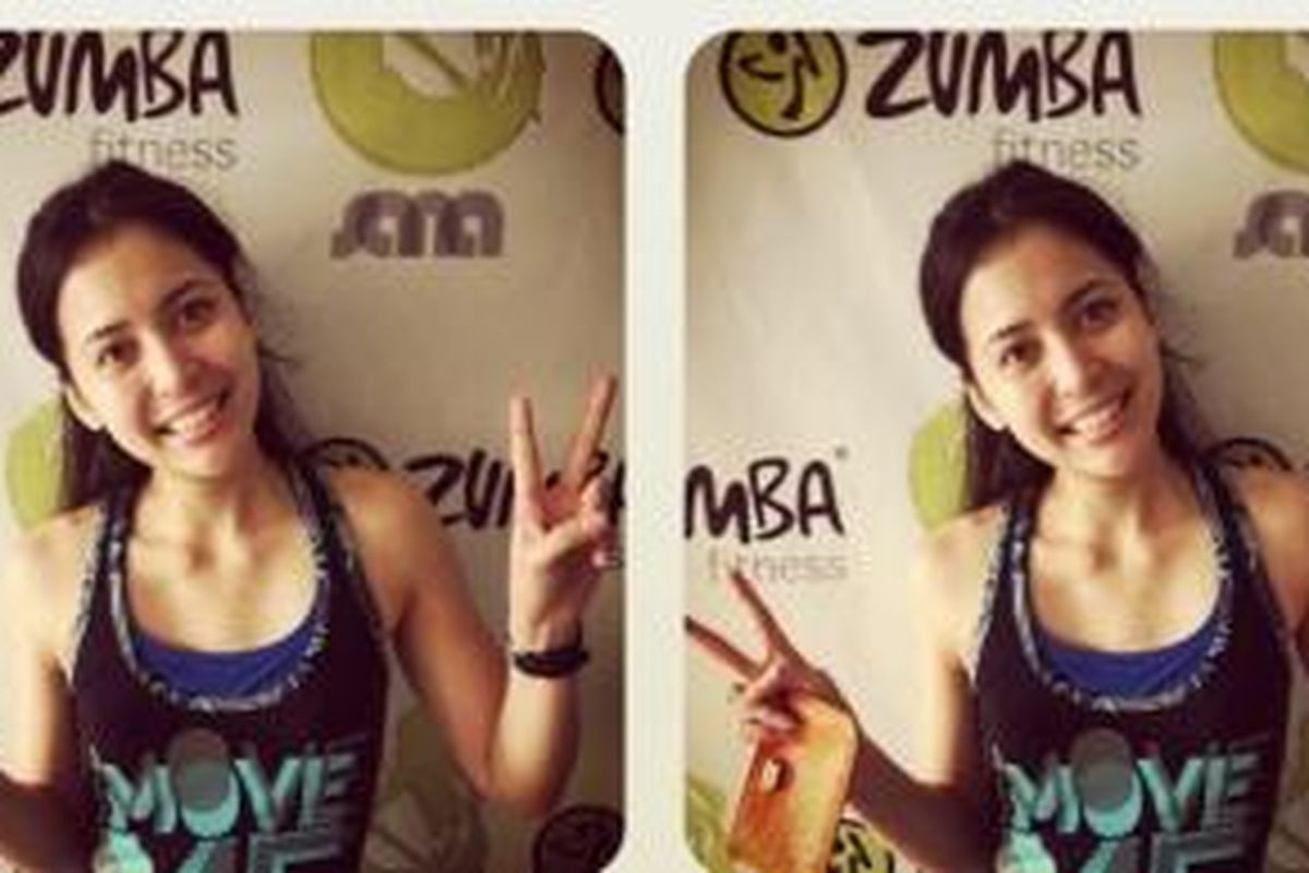 Laila Munaf, instruktur zumba wanita pertama di Indonesia.