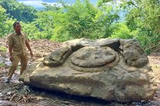 Batu Besar Diduga Bagian Arca Ditemukan di Lokasi Proyek Jalan Prambanan-Gunungkidul