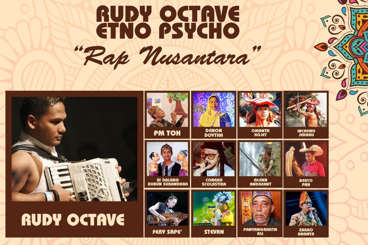 Bentara Budaya Jakarta kembali menggelar Musik Kamisan dengan menyajikan Rap Nusantara pada Kamis (14/3/2019) mulai pukul 19.30 WIB.