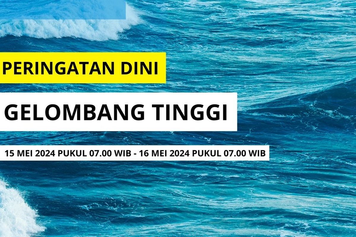 Bmkg Keluarkan Peringatan Dini Gelombang Tinggi 15 16 Mei 2024 Ini