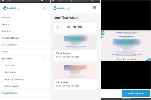Cara Download Sertifikat Vaksin Covid-19 Lewat PeduliLindungi