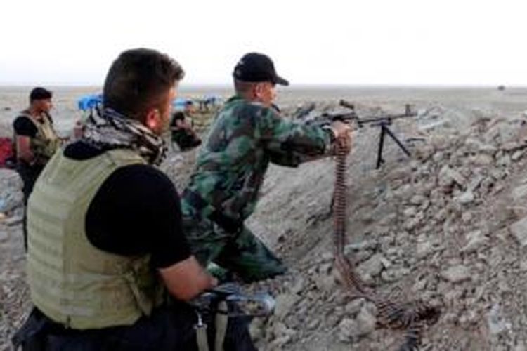 Pasukan Irak sedang bertempur di Husaybah, 8 kilometer sebelah timur kota Ramadi, provinsi Anbar yang masih dikuasai ISIS.