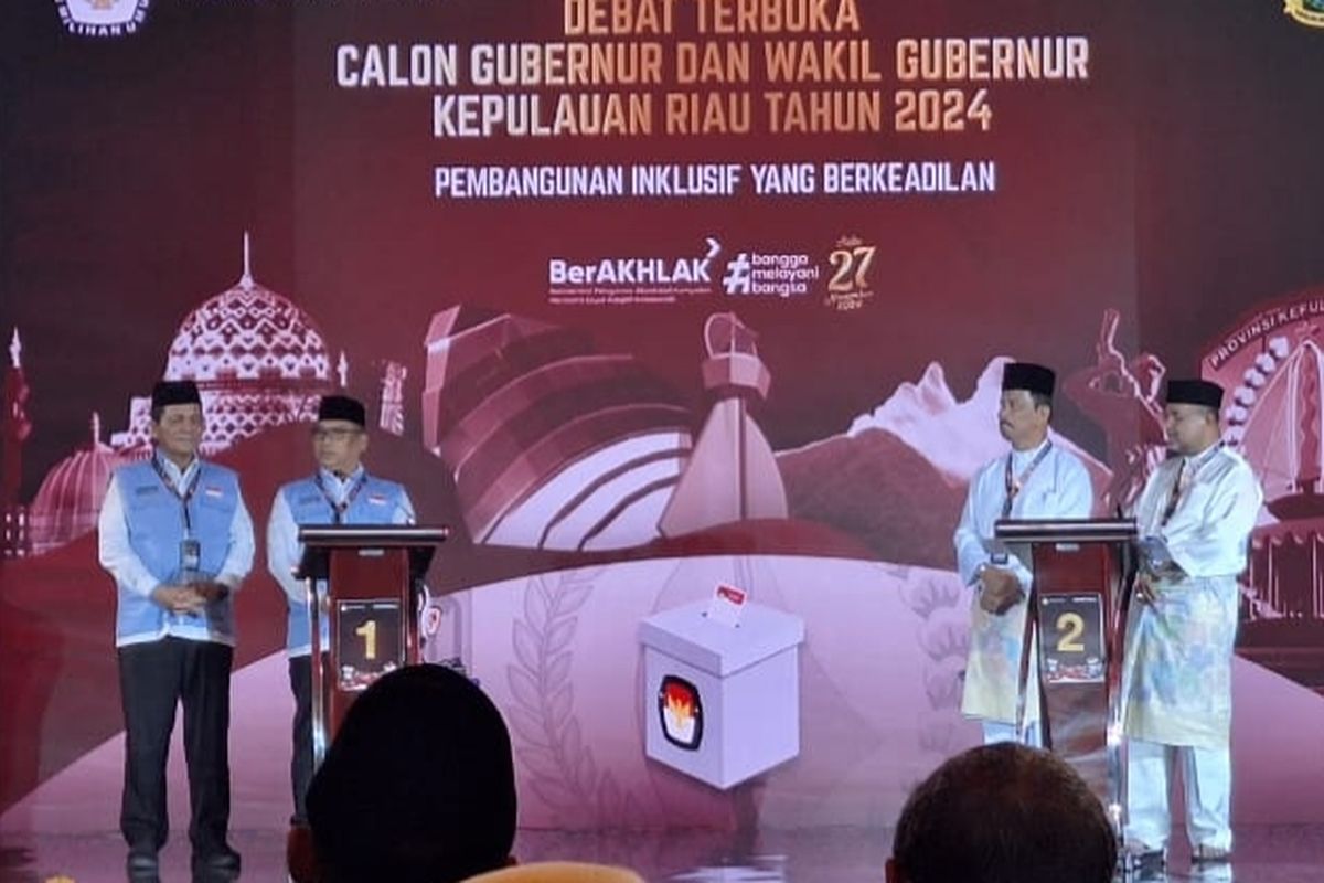 Debat Pilkada Kepri, Berikut Visi dan Misi Paslon Gubernur