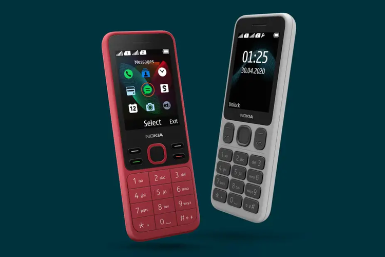 (ki-ka) Nokia 150 varian warna merah dan Nokia 125 varian warna White Powder.