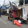 Tabrak 2 Becak dan 1 Mobil, Sopir Angkot: Merem Tadi Aku, Ngantuk... 