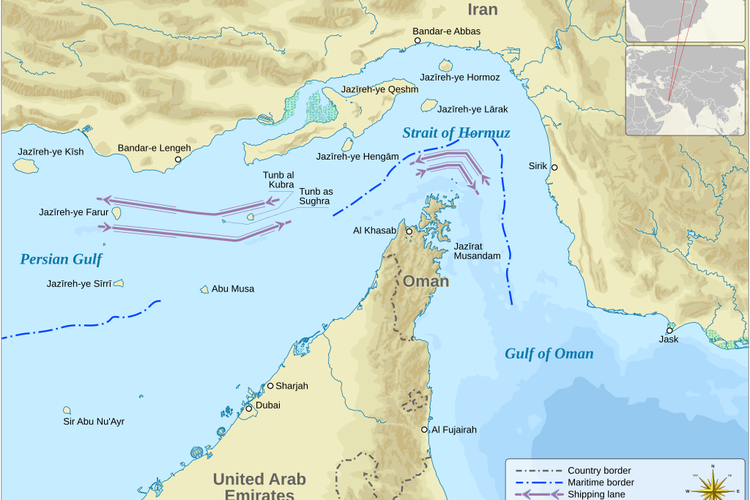 Disebut Bakal Ditutup Iran, di Mana Letak Selat Hormuz?