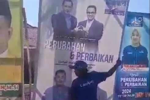Baliho dan Spanduk Anies-AHY Dicopot di Jakarta, Ketua Demokrat DKI: Saya yang Instruksikan!