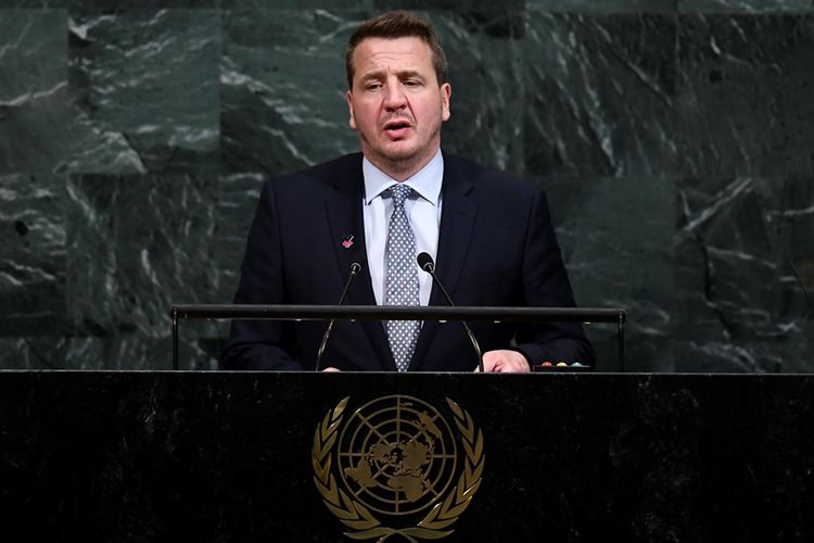 Menteri Luar Negeri Eslandia, Gudlaugur Thor Thordarson.