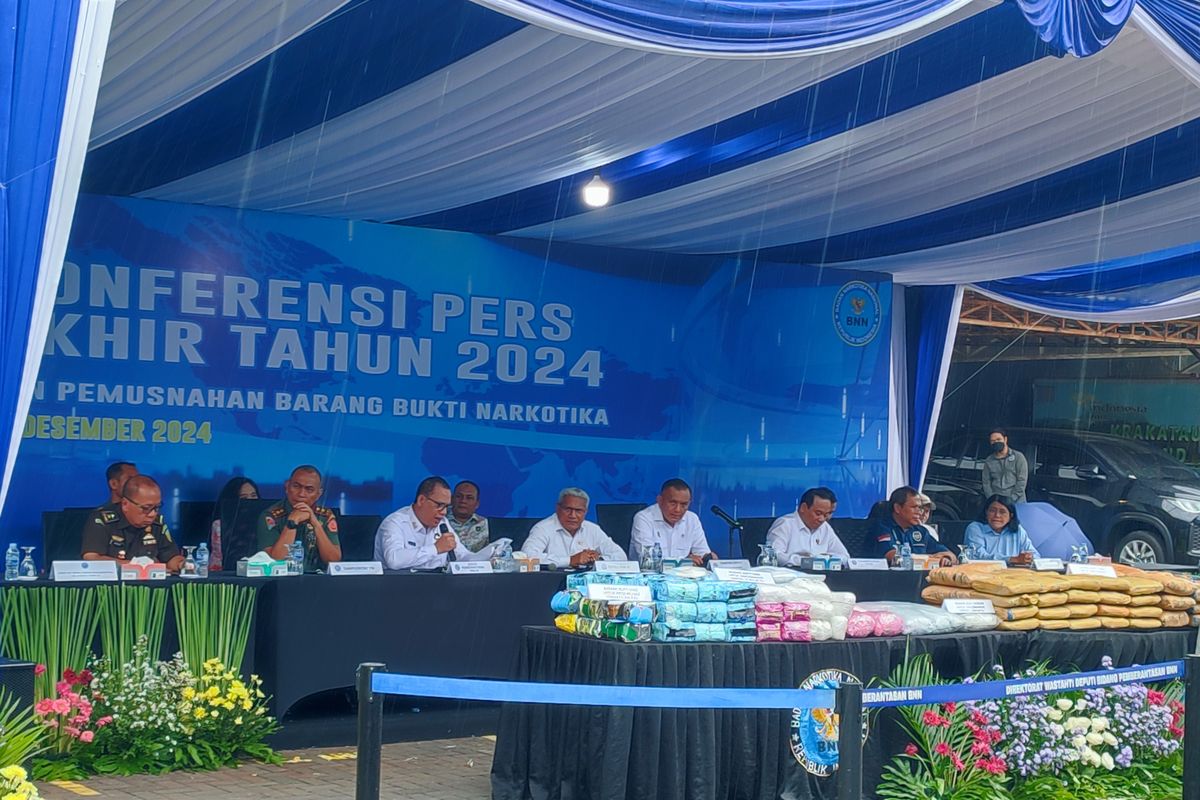 BNN Ungkap 618 Kasus Sepanjang 2024, 985 orang Jadi Tersangka