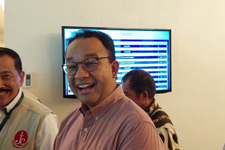 Gubernur DKI Jakarta Anies Baswedan  di JS Luansa Hotel, Jakarta, Sabtu (17/9/2022).