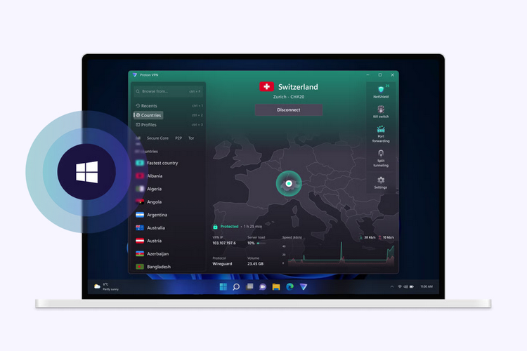 Ilustrasi Proton VPN.