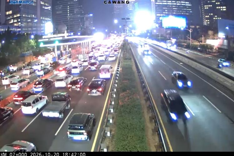 Lalu Lintas Tol Jakarta Selasa Malam Padat di Sejumlah Ruas, Cek Titiknya