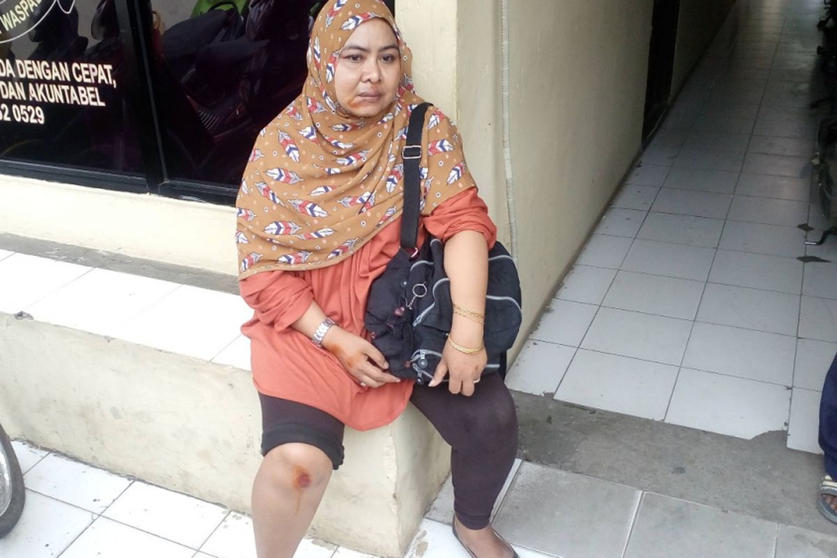 Eka, wanita di Depok yang gagalkan aksi pencurian di Cipayung, Depok, Rabu (19/12/2018)