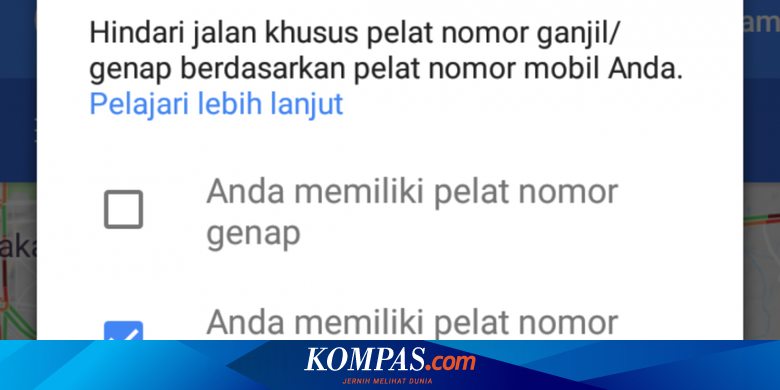 Rute Rute Alternatif Hindari Kawasan Ganjil Genap Halaman All Kompas Com