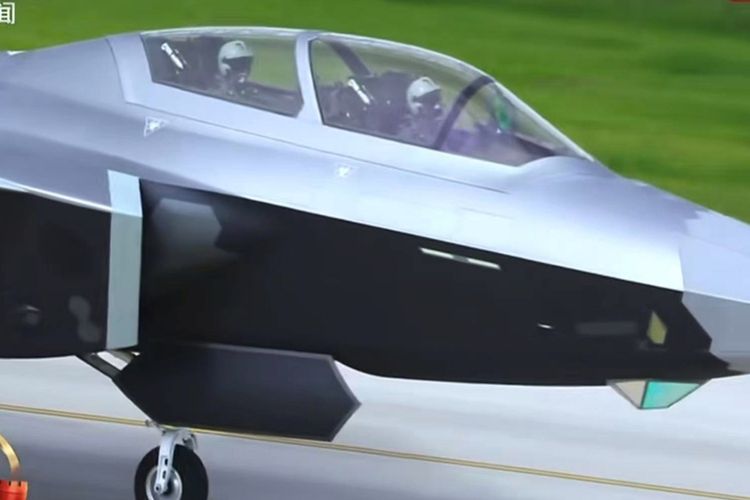 J-20S, jet tempur pertama dengan dua kursi di dunia, debut dalam parade militer di Beijing pada Rabu (3/9/2025).